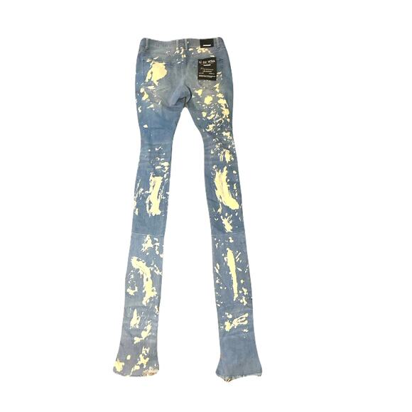 Si Tu Veux Light Blue Billy Jean’s Size 36 Superstack - Picture 2 of 4